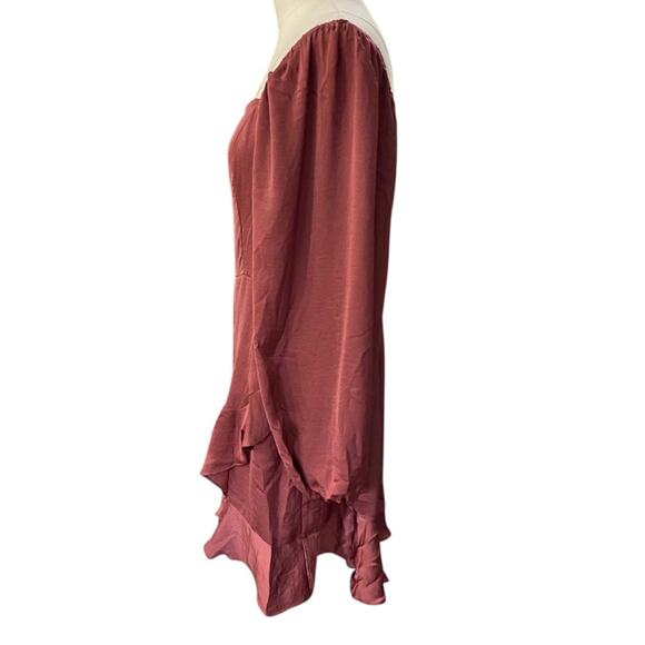 Sadie & Sage long sleeve Mini Dress with square neckline size medium - Picture 5 of 12